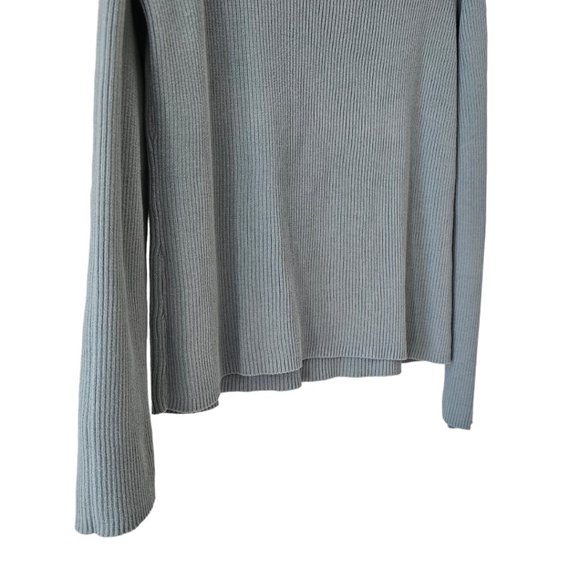 Petite Sophisticate LS Ribbed Turtleneck Top | Like New | MP | Dusty Blue - Picture 7 of 12